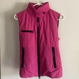 Armani Jeans Vest with hood and back buckle, small